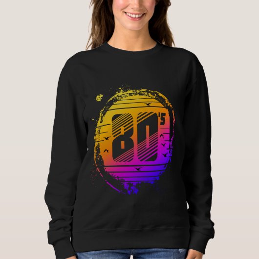 Sweatshirt vintage tendance années 80 (Devant)