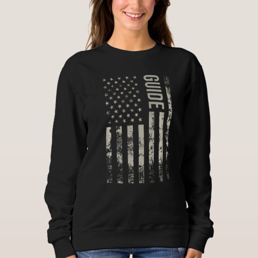 Sweatshirt Vintage US American Flag Guide Premium (Devant)
