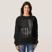 Sweatshirt Vintage US American Flag Security (Devant entier)