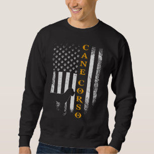 Sweatshirt Vintage USA Cane Corso Chien Silhouette American F