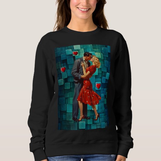 SWEATSHIRT VINTAGE VALENTINE PASSION (Devant)