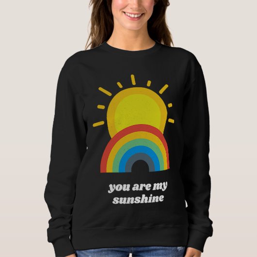 Sweatshirt Vintage Valentine You Are My Sunshine H (Devant)