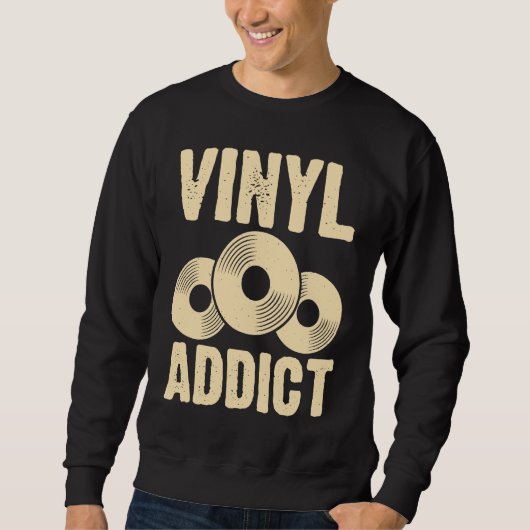 Sweatshirt Vinyl Addict (Devant)
