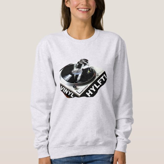 Sweatshirt VINYL HYLFT avec disque et joueur (Devant)