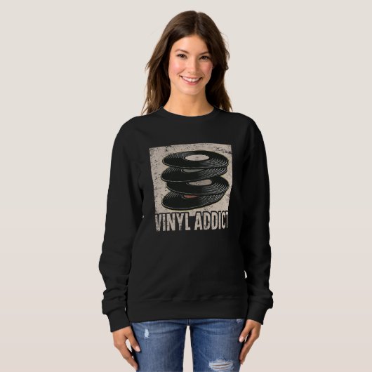 Sweatshirt Vinyl Player Vinyl Record Player Music (Devant entier)