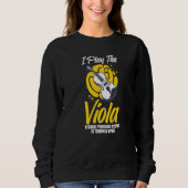 Sweatshirt Viola Instrument Music Notes Player Lesson Beginne (Devant)