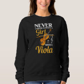 Sweatshirt Viola Instrument Music Notes Player Lesson Beginne (Devant)