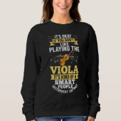 Sweatshirt Viola Instrument Music Notes Player Lesson Beginne (Devant)