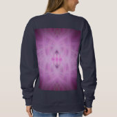 Sweatshirt VIOLET - Art fractal - (Dos)
