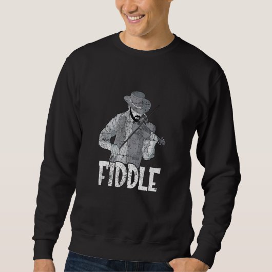 Sweatshirt Violin music violinist musician instrument fiddle (Devant)