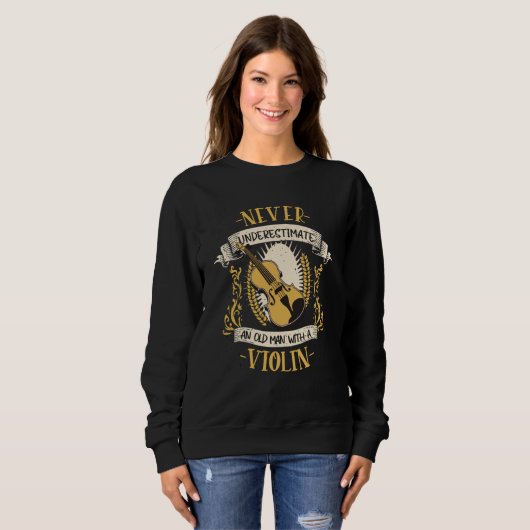 Sweatshirt Violin Musical Instrument String Instrument (Devant entier)