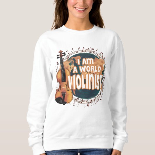 Sweatshirt violinist world (Devant)