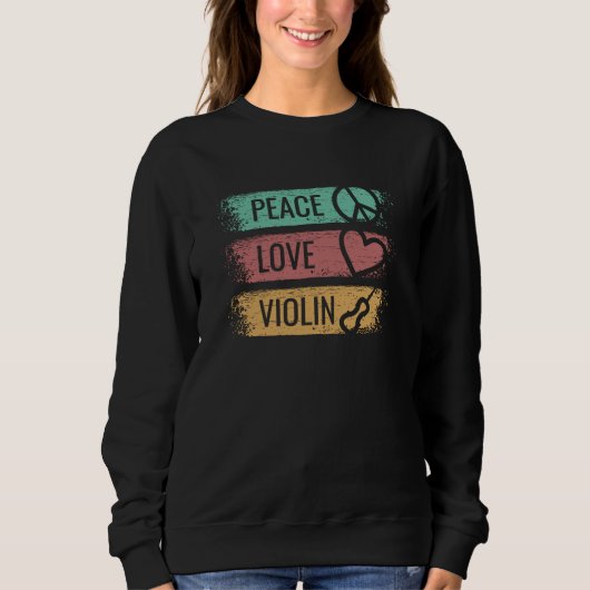 Sweatshirt Violon Violoniste Fiddle (Devant)