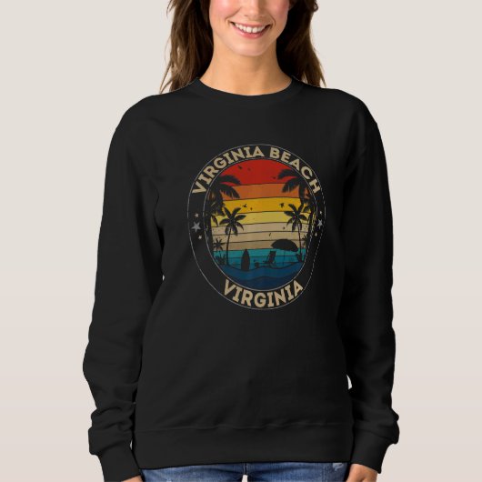 Sweatshirt Virginia Beach Souvenir Virginia Reminder (Devant)