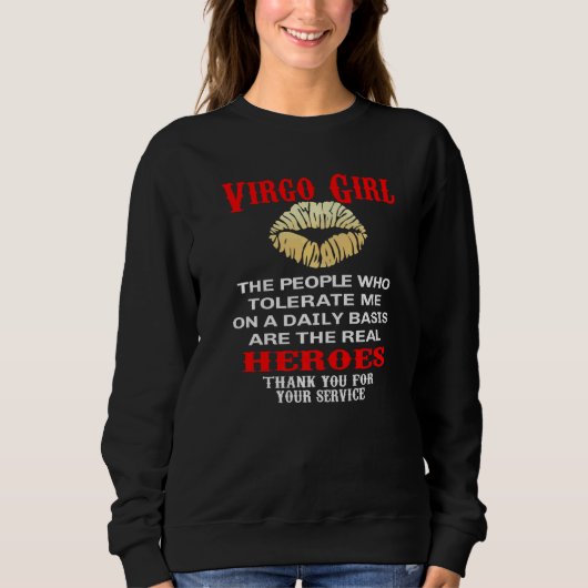 Sweatshirt Virgogirl Zodiac (Devant)