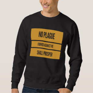 SWEATSHIRT VIRUS DE LA PESTE GRIPPE ÉCRITURE BIBLIQUE CADEAU