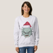 Sweatshirt Virus de Noël malin (Devant entier)