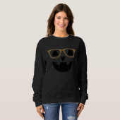Sweatshirt Visage de Citrouille Jack O Lantern Halloween Lune (Devant entier)