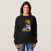 Sweatshirt Visage de Jésus Facepalm Plus Probable De (Devant entier)