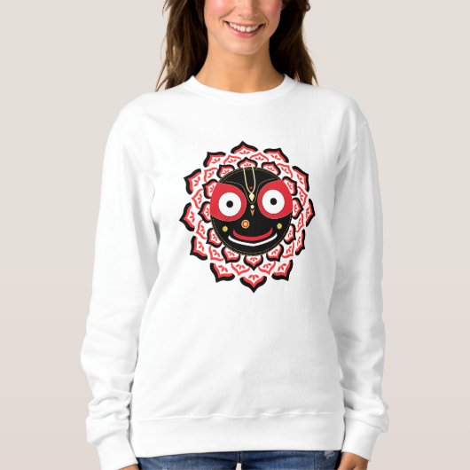 Sweatshirt Visage de Lord Jagannath Chakra Dieu hindou (Devant)