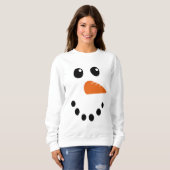 Sweatshirt Visage de neige (Devant entier)