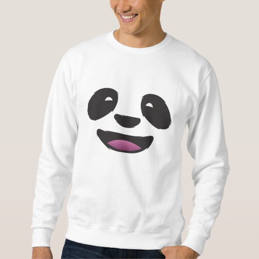 Sweatshirt Visage de panda - faune animale mignonne (Devant)