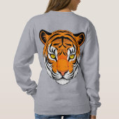 Sweatshirt Visage de tigre vibrant (Dos)