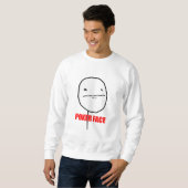 Sweatshirt Visage de tisonnier Meme (Devant entier)