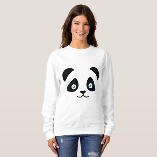 Sweatshirt visage d'ours panda (Devant entier)