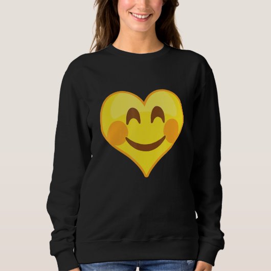 Sweatshirt Visage du coeur flou (Devant)