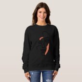 Sweatshirt Visage Féminin Abstrait (Devant entier)