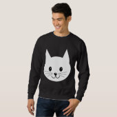 Sweatshirt Visage mignon de chat (Devant entier)