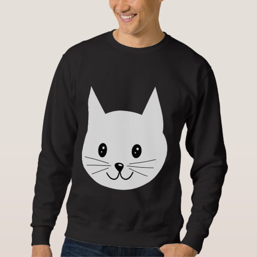 Sweatshirt Visage mignon de chat (Devant)