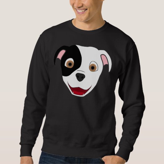 Sweatshirt Visage Pitbull localisé (Devant)