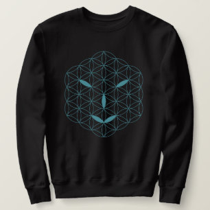 Sweatshirt Visage sacré - Arcturian 02, Sea Green-Tr.