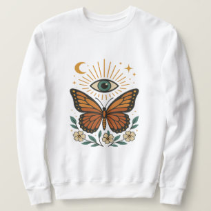 Sweatshirt Vision mystique des papillons