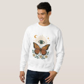 Sweatshirt Vision mystique des papillons (Devant entier)