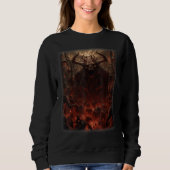 Sweatshirt Visions of Hell Satan Devils Demons Monster Skelet (Devant)