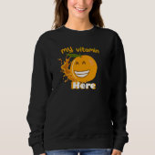 Sweatshirt Vitamine C orange (Devant)