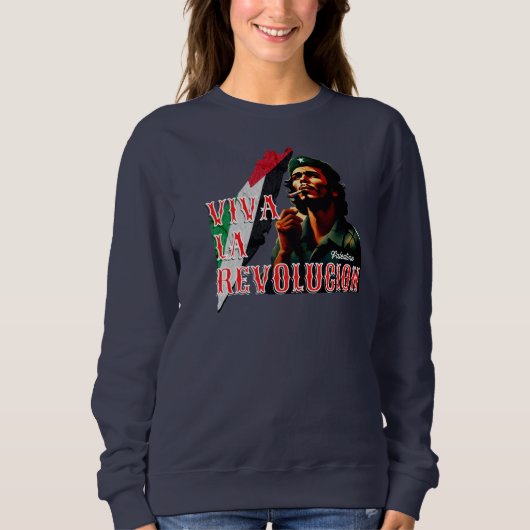 Sweatshirt Viva La révolution Palestine (Devant)