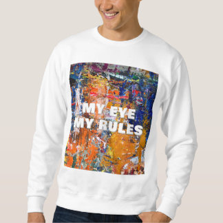 Sweatshirt Vivid Abstraction - Huile Peinture Chaos sur la Pa