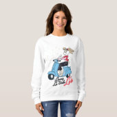 Sweatshirt Vivre La Vida Lola Scooter Graphic (Devant entier)