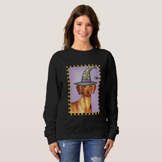 Sweatshirt Vizsla Witch (Devant entier)