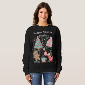 Sweatshirt Vœux de l'hiver chaleureux (Devant entier)