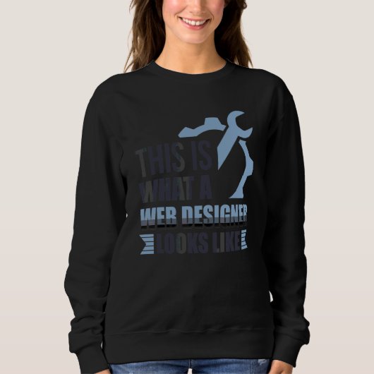 Sweatshirt Voici à quoi ressemble un concepteur Web Css (Devant)