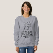 Sweatshirt Voici le dessin d'un chat (Devant entier)