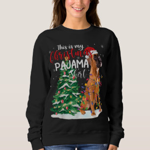Sweatshirt Voici Mon cadeau Amoureux des chiens de boîte de p