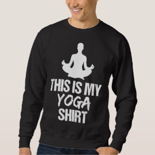 Sweatshirt Voici Mon Yoga Favori Yoga