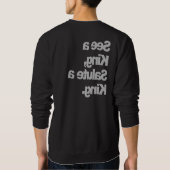 Sweatshirt Voir le Singh (copie blanche de luxe) par HumbleP (Dos)