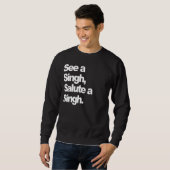 Sweatshirt Voir le Singh (copie blanche de luxe) par HumbleP (Devant entier)